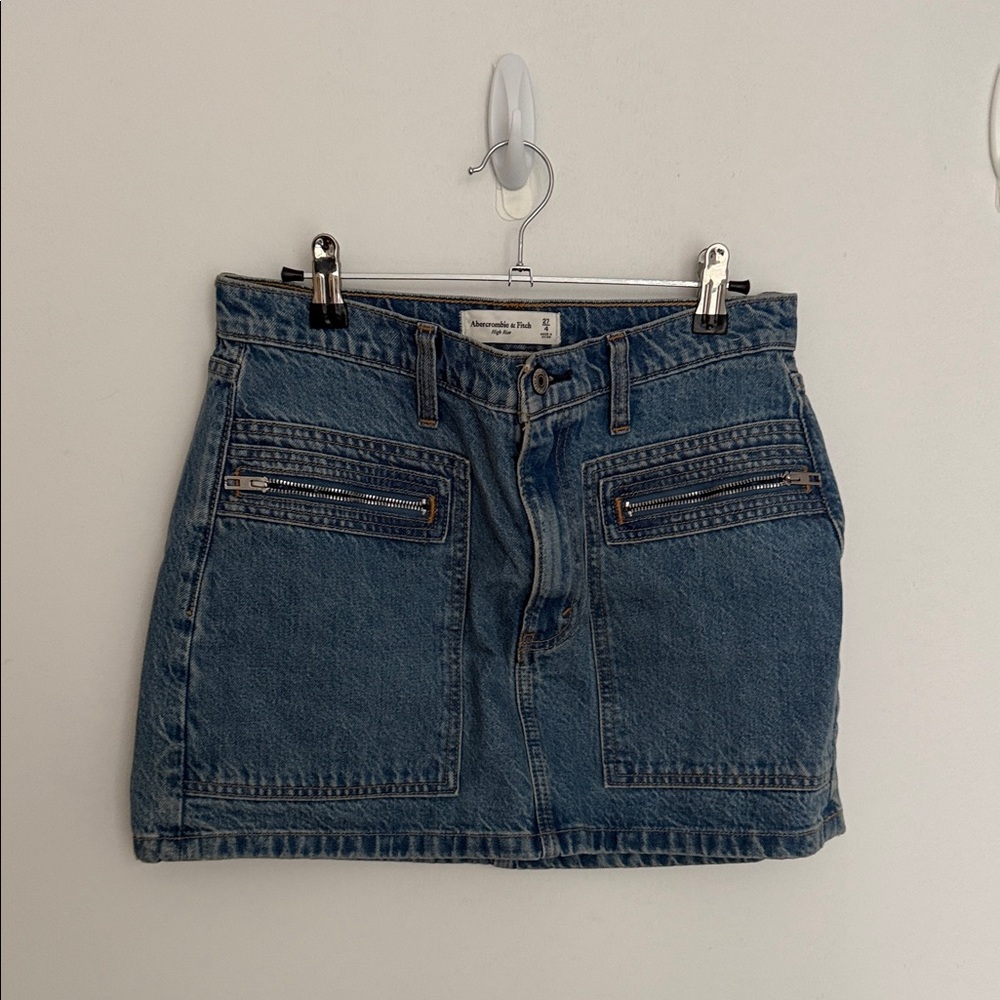 Abercrombie & Fitch Blue Denim Mini Skirt